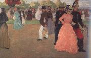 Henri Evenepoel Sunday Promenade at Saint-Cloud (nn02) oil painting